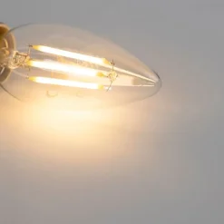 LUEDD Set van 5 E14 dimbare LED kaarslampen B35 helder 3W 250 lm 2700K
