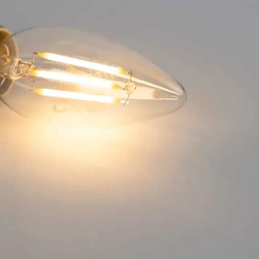 LUEDD Set van 5 E14 dimbare LED kaarslampen B35 helder 3W 250 lm 2700K