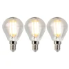 LUEDD Set van 3 E14 dimbare LED kogellampen P45 5W 470 lm 2700K