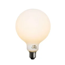 LUEDD Set van 5 E27 dimbare LED lamp opaal G125 5W 450 lm 2200K