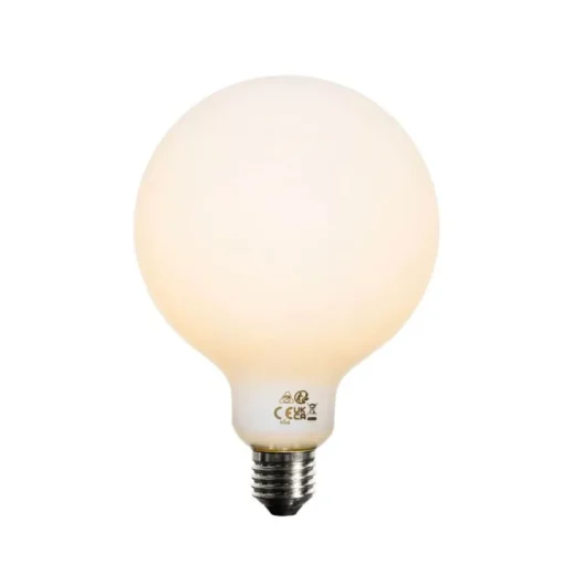 LUEDD Set van 5 E27 dimbare LED lamp opaal G125 5W 450 lm 2200K