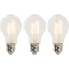 LUEDD Set van 3 E27 dimbare LED lampen A60 5W 470 lm 2700K
