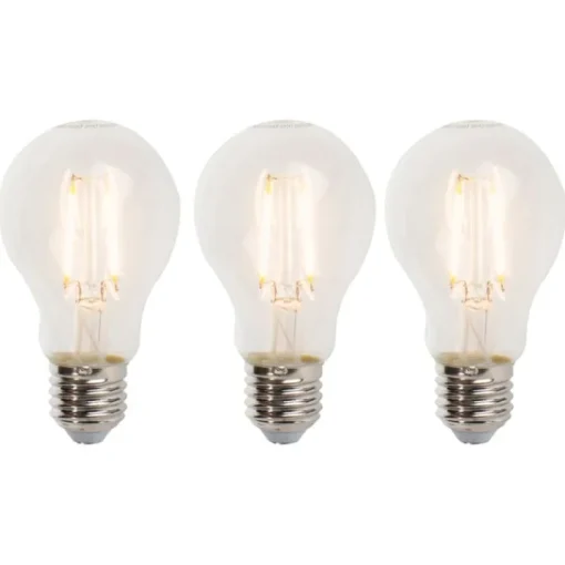 LUEDD Set van 3 E27 dimbare LED lampen A60 5W 470 lm 2700K