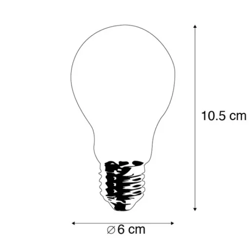 LUEDD Set van 3 E27 dimbare LED lampen A60 5W 470 lm 2700K