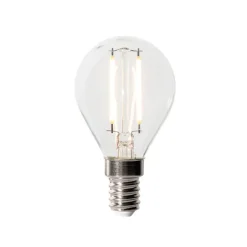 LUEDD Set van 5 E14 dimbare LED lamp P45 helder glas 3W 250 lm 2700K