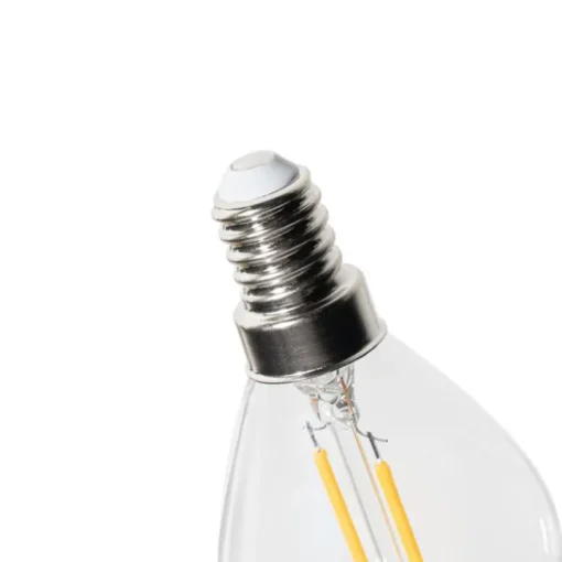 LUEDD Set van 5 E14 dimbare LED lamp P45 helder glas 3W 250 lm 2700K
