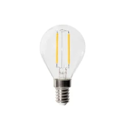 LUEDD Set van 5 E14 dimbare LED lamp P45 helder glas 3W 250 lm 2700K