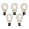 LUEDD Set van 5 E27 dimbare LED lampen A60 helder 4.5W 500 lm 2700K