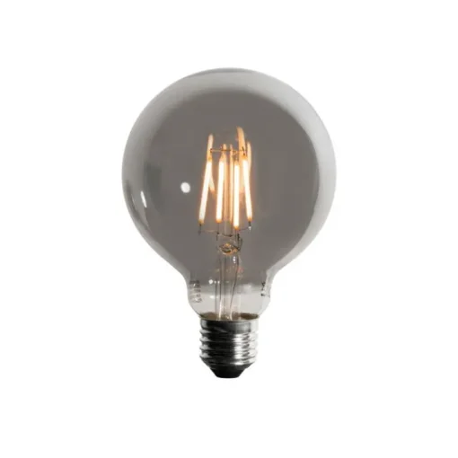 LUEDD Set van 5 E27 dimbare LED lampen smoke G95 5W 200 lm 1900K