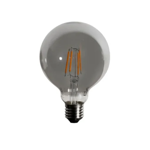 LUEDD Set van 5 E27 dimbare LED lampen smoke G95 5W 200 lm 1900K
