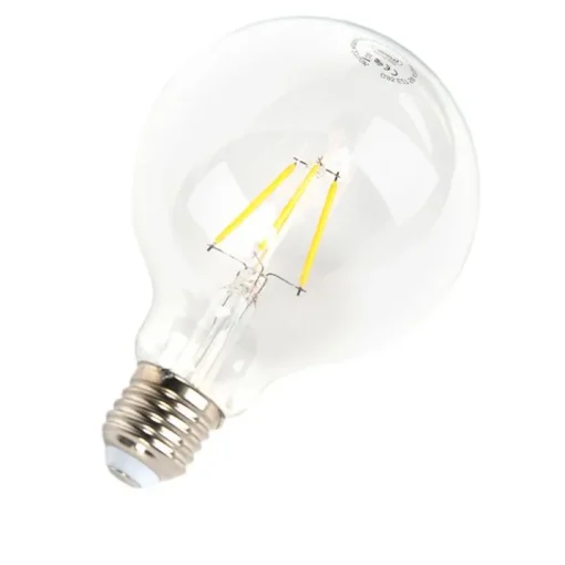 LUEDD Set van 3 E27 dimbare LED lampen G95 5W 470 lm 2700K