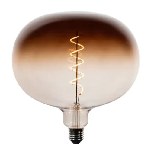 LUEDD Set van 5 E27 dimbare LED lampen G220 bruin 4,9W 130 lm 1800K