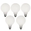 LUEDD Set van 5 E27 dimbare LED lamp G95 mat 4W 430 lm 2200-4000K