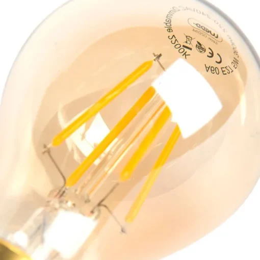 LUEDD Set van 5 E27 dimbare LED lampen goldline 5W 380 lm 2200K