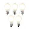 LUEDD Set van 5 E27 dimbare LED lampen A60 mat 7W 806 lm 2700K