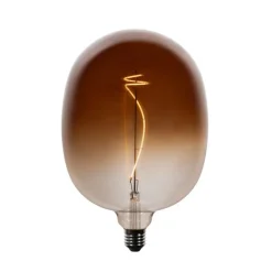 LUEDD Set van 5 E27 dimbare LED lampen G170 bruin 4,9W 130 lm 1800K