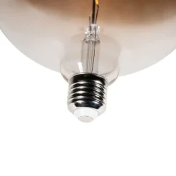 LUEDD Set van 5 E27 dimbare LED lampen G170 bruin 4,9W 130 lm 1800K