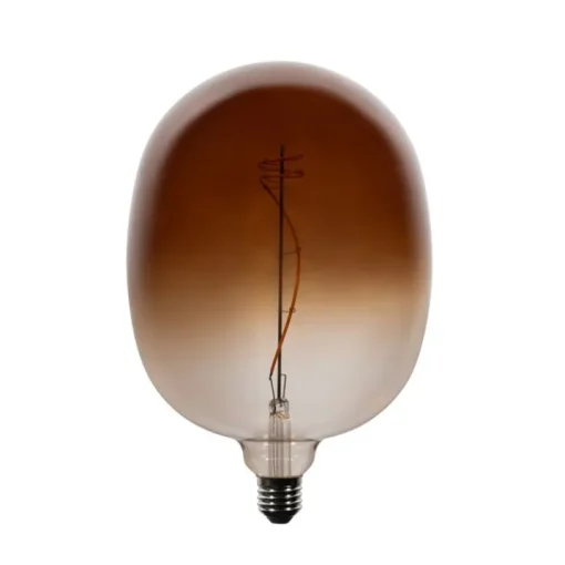 LUEDD Set van 5 E27 dimbare LED lampen G170 bruin 4,9W 130 lm 1800K