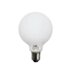 LUEDD Set van 5 E27 dimbare LED lamp opaal G95 5W 450 lm 2700K