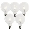 LUEDD Set van 5 E27 dimbare LED lampen G125 5W 450 lm 3000K
