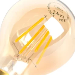 LUEDD Set van 3 E27 dimbare LED llampen goldline 5W 380 lm 2200K