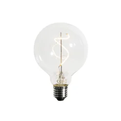 LUEDD Set van 5 E27 dimbare LED spiraal filament G95 4W 270 lm 2700K
