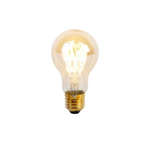 LUEDD Set van 5 E27 dimbare LED spiraal lampen A60 goldline 4W 270 lm 2200K