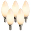LUEDD Set van 5 E14 LED kaarslampen B35 2W 180 lm 2350K