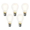 LUEDD Set van 5 E27 LED lamp A60 helder 3,8W 806 lm 2700K