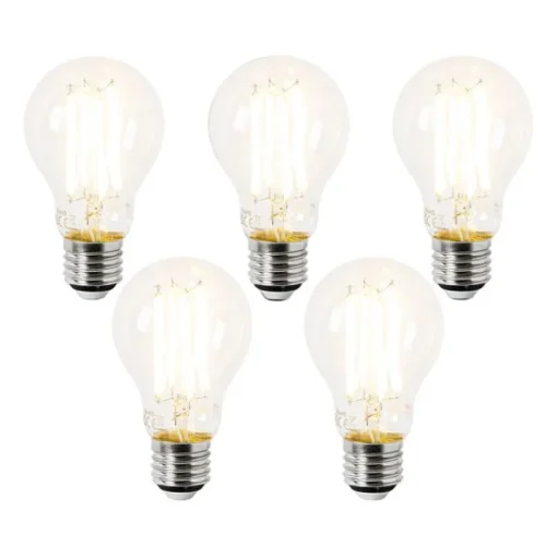 LUEDD Set van 5 E27 LED lamp A60 helder 3,8W 806 lm 2700K