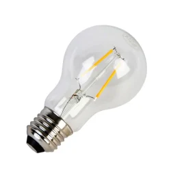 LUEDD Set van 5 E27 LED lamp filament A60 2W 210 lm 2200K