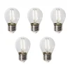 LUEDD Set van 5 E27 LED lamp P45 schemersensor 3W 250 lm 3000K