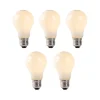 LUEDD Set van 5 E27 LED lampen opaal glas 1W 80 lm 2200K