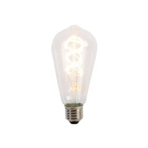 LUEDD Set van 5 E27 LED lampen spiraal filament ST64 5W 400 lm 2200K