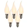LUEDD Set van 5 E14 LED matte kaarslamp BXS35 1W 100 lumen 2200K