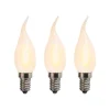 LUEDD Set van 3 E14 LED matte kaarslampen BXS35 1W 2200K