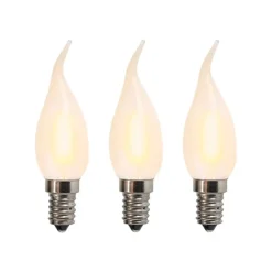 LUEDD Set van 3 E14 LED matte kaarslampen BXS35 1W 2200K