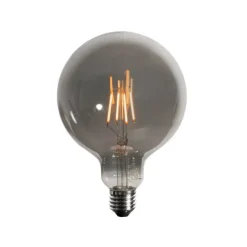 LUEDD Set van 5 E27 3-staps dimbare LED lampen smoke G125 4W 150 lm 1900K