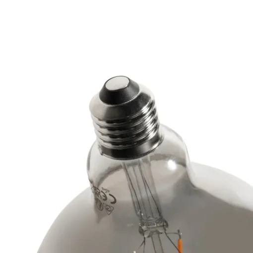 LUEDD Set van 5 E27 3-staps dimbare LED lampen smoke G125 4W 150 lm 1900K