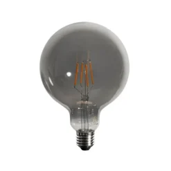 LUEDD Set van 5 E27 3-staps dimbare LED lampen smoke G125 4W 150 lm 1900K
