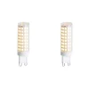 LUEDD Set van 2 G9 dimbare LED lampen 5.5W 500 lm 2700K