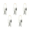 LUEDD Set van 5 G9 LED filament lamp 1,8W 170 lm 2300K