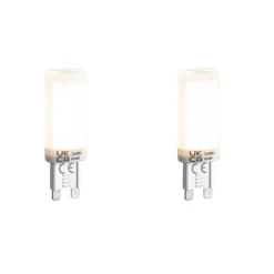 LUEDD Set van 2 G9 3-staps dimbare LED lampen opaal 4.5W 500 lm 4000K