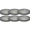 QAZQA Set van 6 grondspot wart AR111 verstelbaar IP65 - Delux Honey