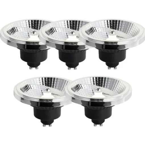 LUEDD Set van 5 GU10 dimbare LED lamp 111mm 10,5W 770 lm 4000K