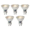LUEDD Set van 5 GU10 dimbare LED lamp 3W 200 lm 3000K