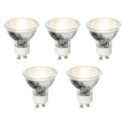 LUEDD Set van 5 GU10 dimbare LED lamp 4W 310 lm 3000K