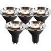 LUEDD Set van 5 GU10 LED lamp AR70 6W 475 lm 3000K