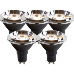 LUEDD Set van 5 GU10 LED lamp AR70 6W 475 lm 3000K