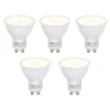 LUEDD Set van 5 GU10 LED lamp schemersensor 5W 380 lm 2700K